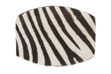 Genuine Calf Hair Print Leopard/Zebra Western Belt Buckle