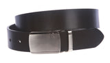 1 3/8" (34 mm) Clamp On Standard Plain Full Grain Leather Belt