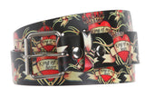 Snap On King of my Heart Crowns & Hearts Printed Fashion Belt