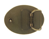 Oval Rope Engraved belt buckle