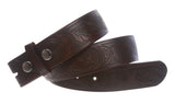 Snap On Eagle Embossed Leather Casual Belt Strap