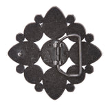 Perforated Flower Stone Belt Buckle