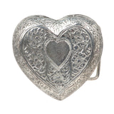 Engraved Heart Belt Buckle