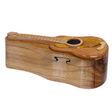 Handcrafted Wooden Musical Instrument Shape Secret Jewelry Puzzle Box-Guitar-195