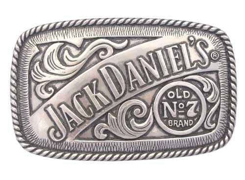 Jack Daniels Rectangular Belt Buckle