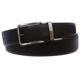 Men's Clamp on Feather Edged Italian Leather Dress Belt