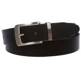 Men's 1 1/4" Clamp on Italian Leather Dress Belt