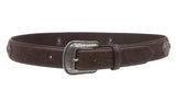 Western Embroidered Stitching-Edged Leather Belt