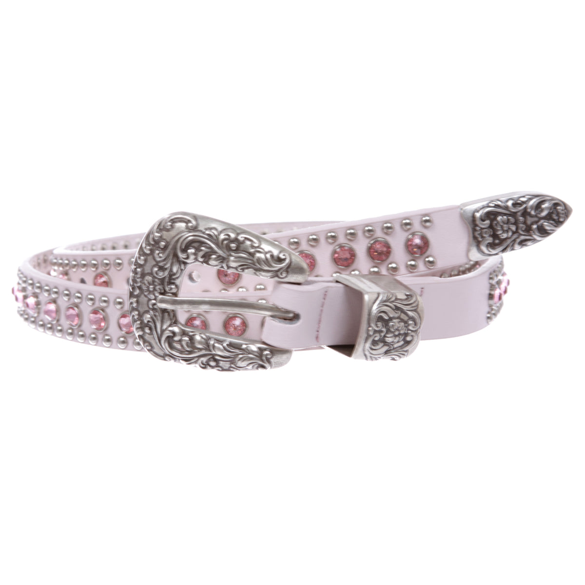 Stretchy rhinestone steel belt western floral M/L Women main image 4