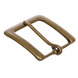 1 3/8" (35 mm) Single Prong Solid Brass Square Belt Buckle