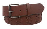 1 1/2" Snap on Cross Strap Leather Belt
