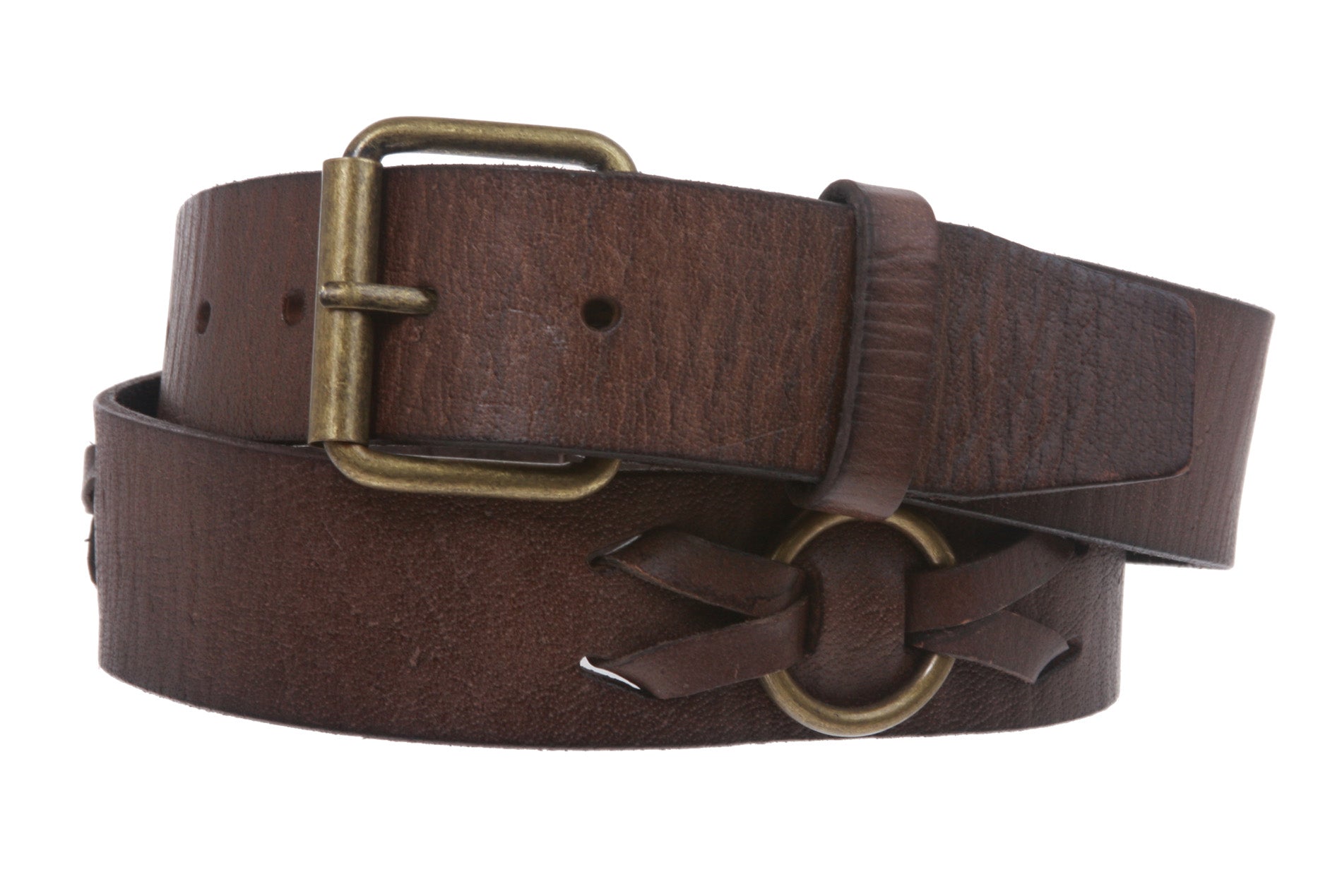1 1/2" Snap On Oil-tanned Solid Leather Belt
