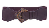4" Wide High Waist Fashion Stretch Belt