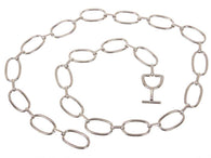 Oval Metal Chain Belt