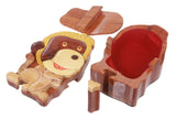 Handcrafted Wooden Monkey Shape Secret Jewelry Puzzle Box - Monkey