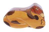 Handcrafted Wooden Snake Shape Secret Jewelry Puzzle Box -Snake