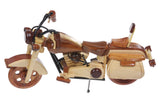 Handcrafted Two Toned Wooden Motorcycle
