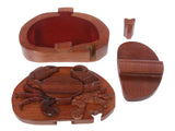 Handcrafted Wooden Crab Shape Secret Jewelry Puzzle Box -Crab