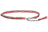 Women's 3/4" Antique hardware embossed Hook buckle Link Fashion Chain Belt