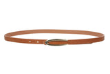 1/2" Skinny Faux Leather Fashion Belt Size: One-