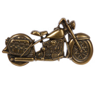 Motorcycle Belt Buckle - Vintage Brass Finish